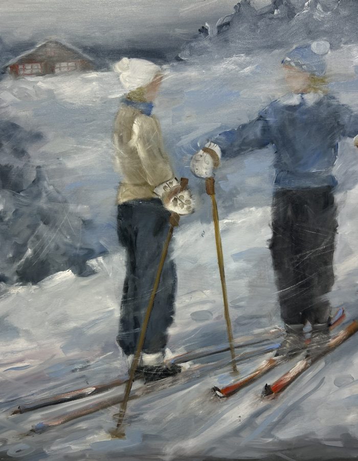 IMG_2613 En pust i bakken - 80x80 cm - olje på lerret