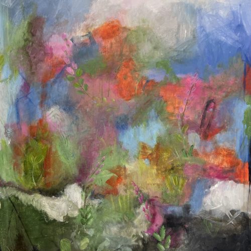 Sommerflirt.jpg Sommerflirt - 100 x 80 cm - akryl på lerret